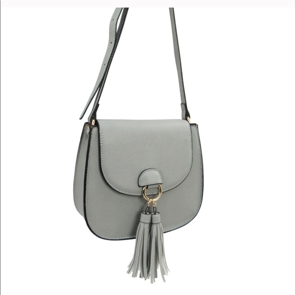 Flap Crossbody with Double Tassel - Picture 1 of 4